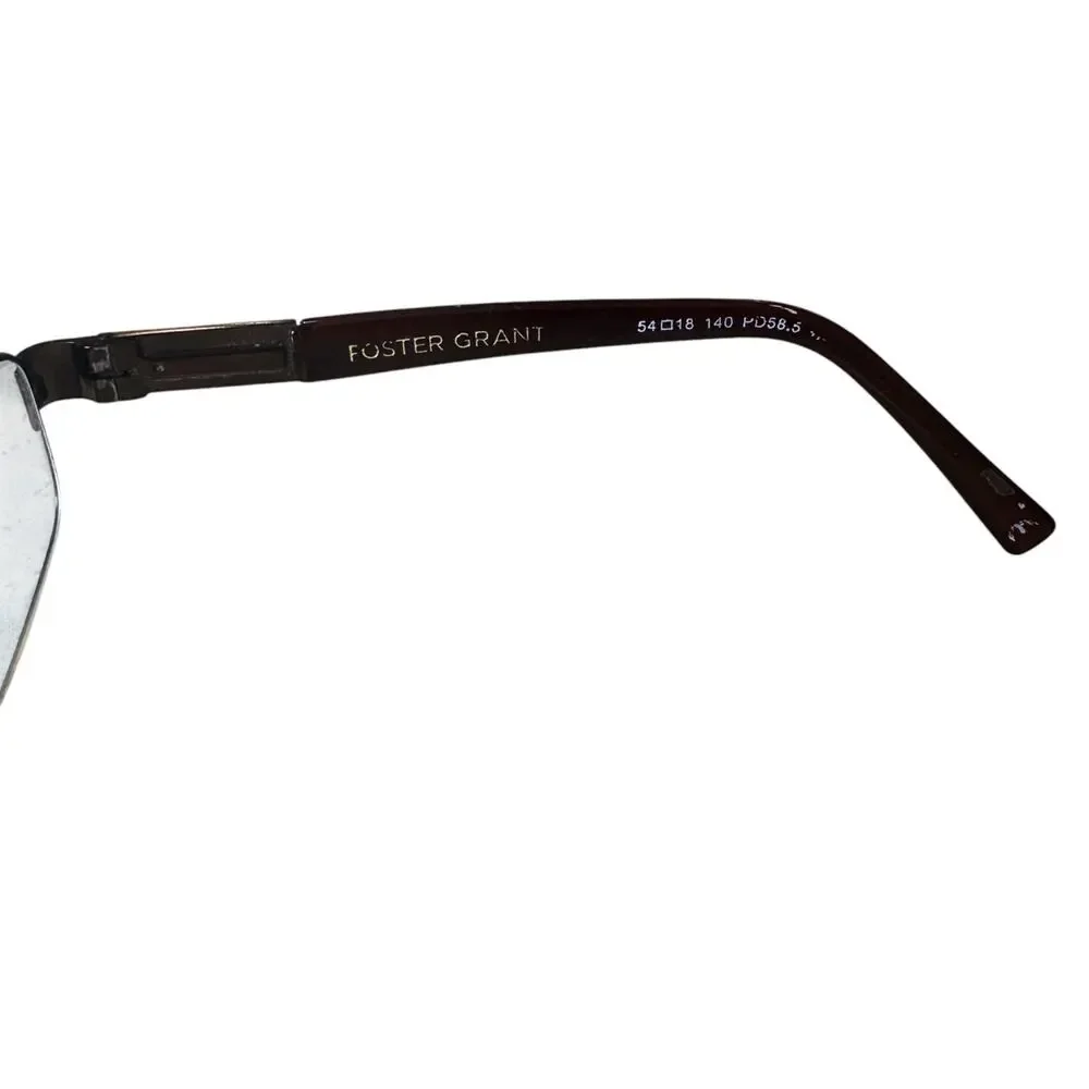 Foster Grant Reading Glasses Frames Jason Brown Rectangle FRAMES ONLY LO1014